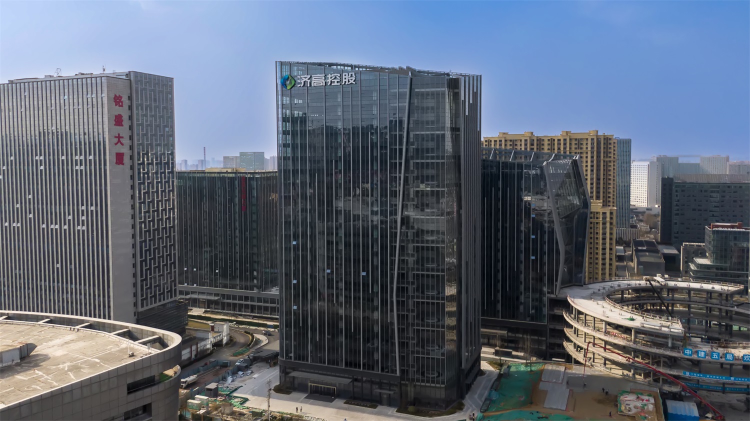 國家大數據中心地下車庫混凝土原漿收光+固化地坪